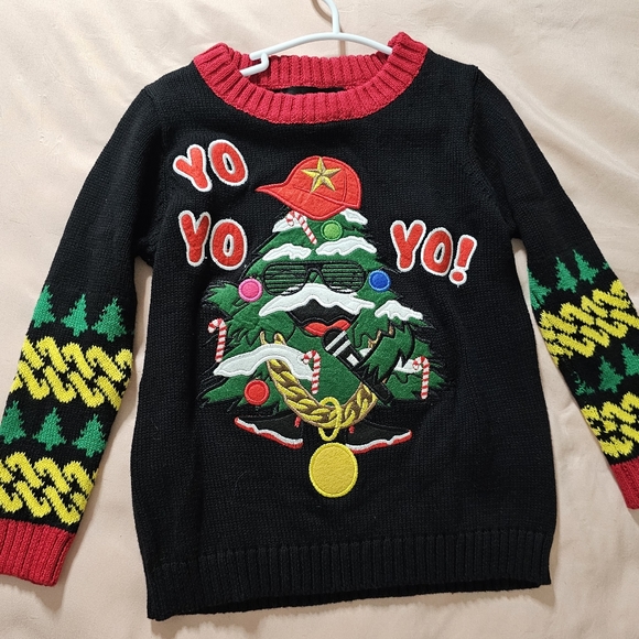 Blizzard Bay Boys Ugly Chrismas Sweater Santa size 4 - Picture 1 of 4